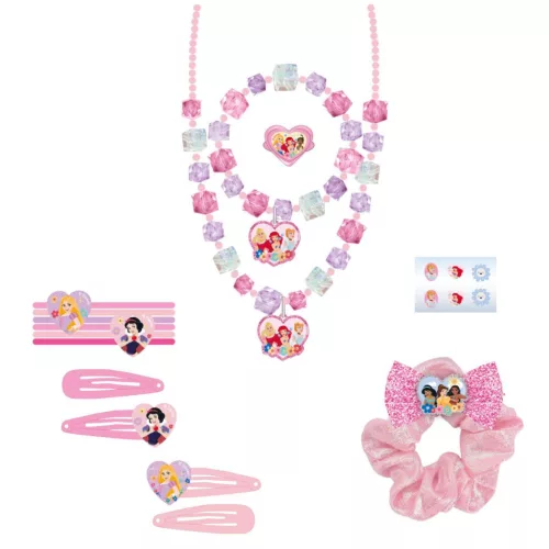 Disney Hercegnők Ladies hajkiegészítő és ékszer szett 15 db-os II. osztály