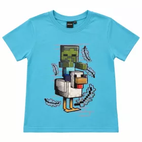  Minecraft Chicken Jockey gyerek rövid póló, felső 8 - 12 év / 128 - 152 cm