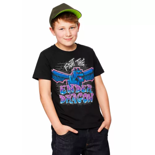 Minecraft Ender Dragon gyerek rövid póló, felső 8 - 12 év / 128 - 152 cm
