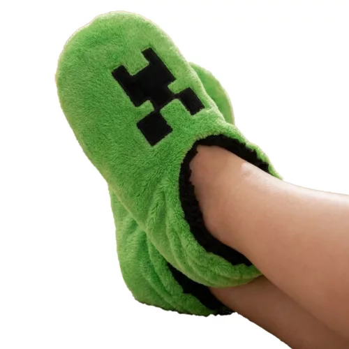 Minecraft Green Pixel gyerek téli papucs 31-38