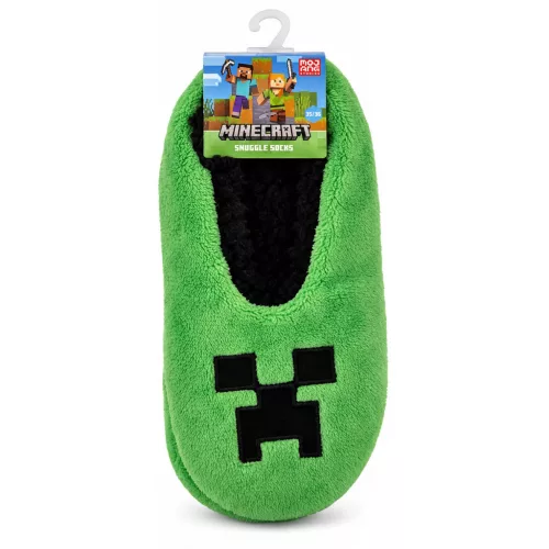Minecraft Green Pixel gyerek téli papucs 31-38