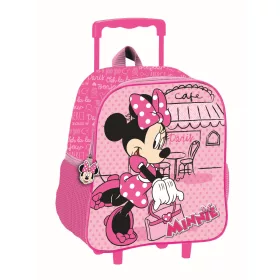   Disney Minnie Paris gurulós ovis 3D hátizsák, táska 32 cm