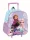 Disney Jégvarázs Winter Magic gurulós ovis 3D hátizsák, táska 32 cm