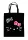 Hello Kitty Black vászontáska, bevásárlótáska 44 cm