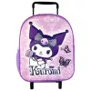 Hello Kitty Kuromi Purple gurulós ovis 3D hátizsák, táska 32 cm