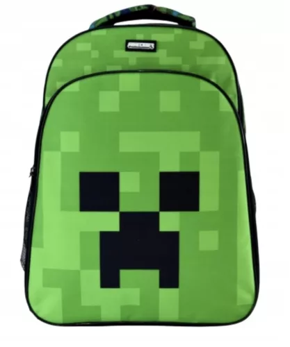Minecraft Green Face iskolatáska, táska 40 cm