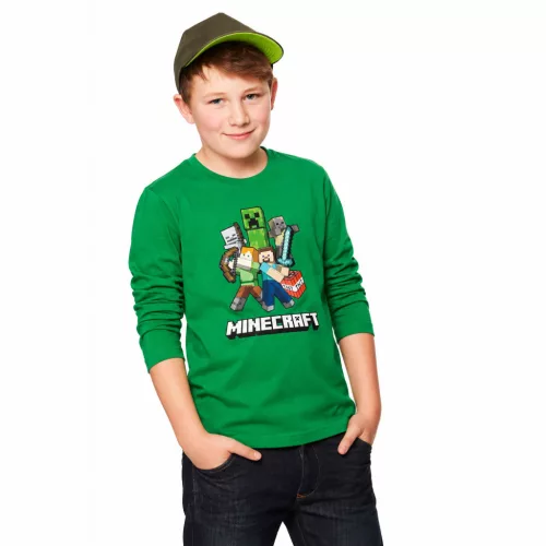 Minecraft Battle gyerek hosszú ujjú póló, felső 6 - 12 év / 116 - 152 cm