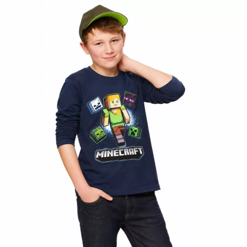 Minecraft Alex Adventure gyerek hosszú ujjú póló, felső 6 - 12 év / 116 - 152 cm