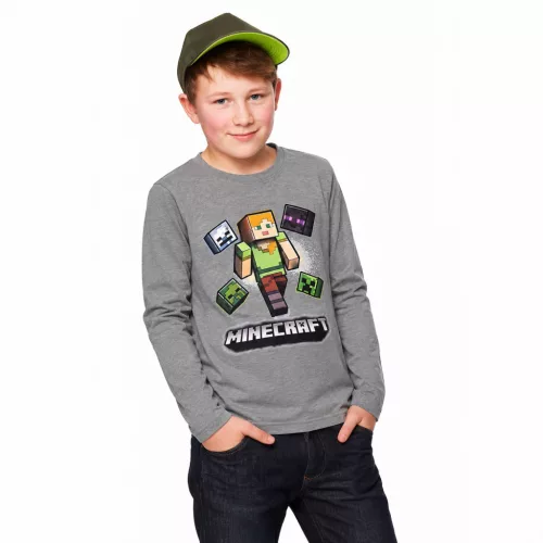 Minecraft Alex Adventure gyerek hosszú ujjú póló, felső 6 - 12 év / 116 - 152 cm