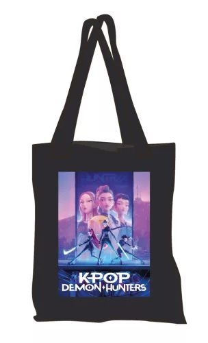 K-pop Démonvadászok Neon Warriors shopping bag, bevásárlótáska 41 cm