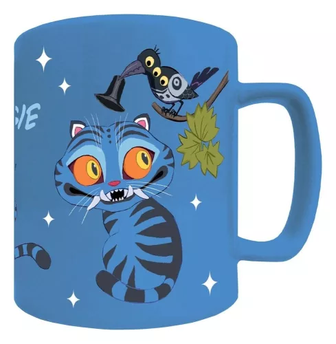 K-pop Démonvadászok Derpy porcelán bögre levehető plüss borítással 440 ml (15,5 oz) Díszdobozban
