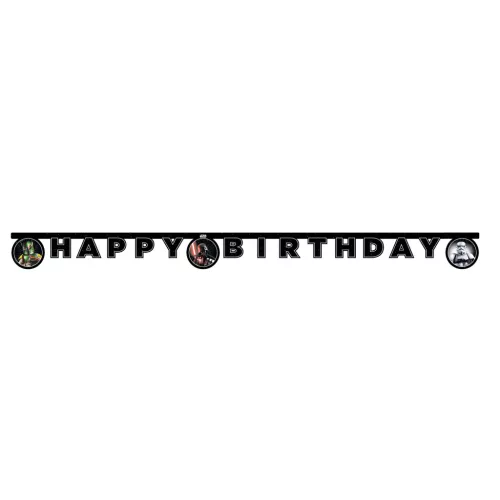 Star Wars Galaxy Happy Birthday felirat FSC 2 m