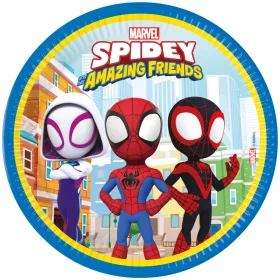 Pókember Spidey papírtányér 8 db-os 23 cm FSC