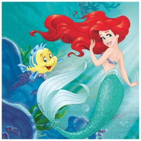   Disney Hercegnők, Ariel Curious szalvéta 20 db-os 33x33 cm FSC