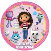 Gabi babaháza Friends papírtányér 8 db-os 20 cm FSC