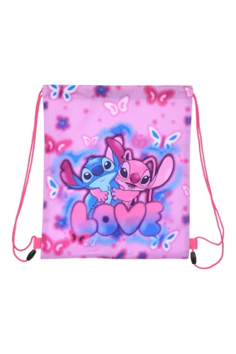 Disney Lilo és Stitch, A csillagkutya Love sporttáska, tornazsák 37 cm