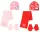 Hello Kitty Bow gyerek sapka + sál + kesztyű szett 52-54 cm