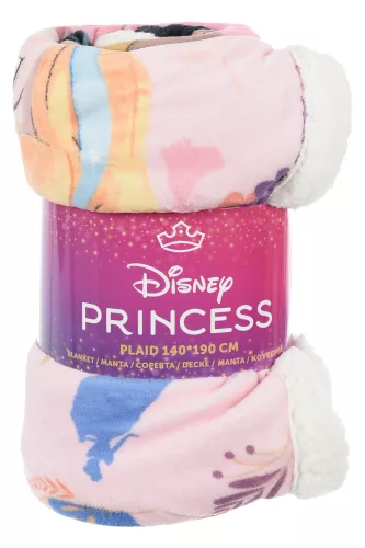 Disney Hercegnők Floral Fantasy sherpa takaró 140x190 cm