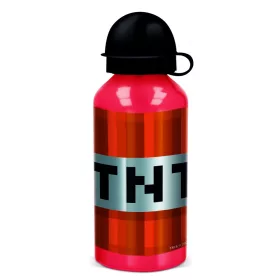 Minecraft TNT alumínium kulacs ivókupakkal 400 ml