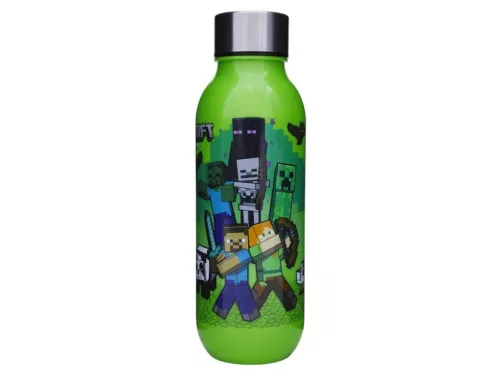 Minecraft Crafting műanyag kulacs csavaros kupakkal 640 ml