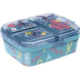   Disney Lilo és Stitch, A csillagkutya Just több rekeszes uzsonnás doboz, szendvicsdoboz XL