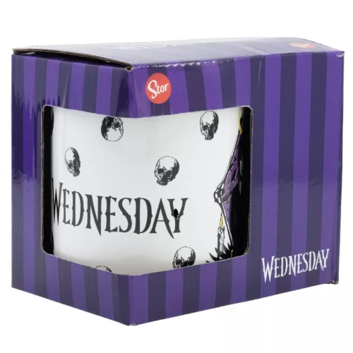 Wednesday Nevermore porcelán bögre 325 ml (11 oz) Díszdobozban