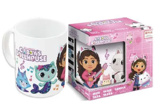 Gabi babaháza Music porcelán bögre 235 ml (8 oz) Díszdobozban