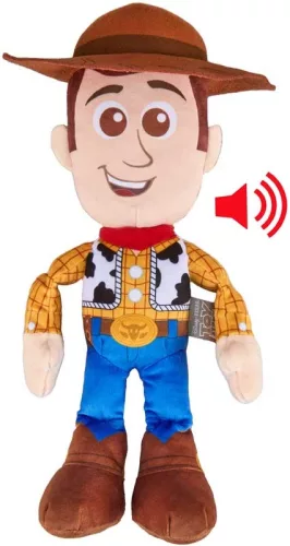 Toy Story 5 Woody beszélő plüss figura 28 cm