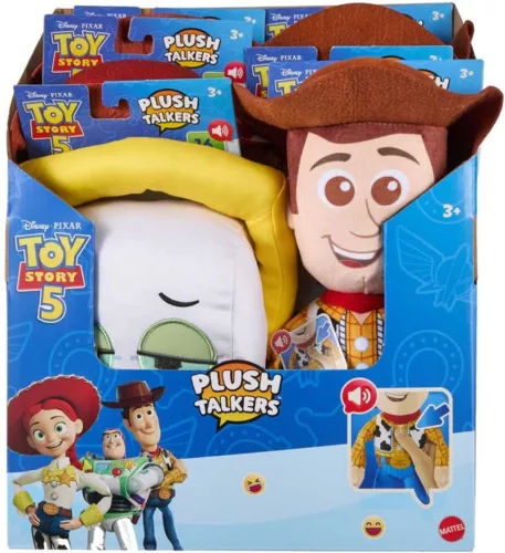 Toy Story 5 Woody beszélő plüss figura 28 cm
