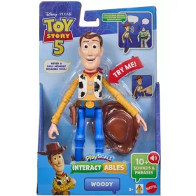 Toy Story 5 Woody interaktív beszélő figura 18 cm