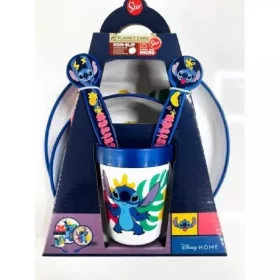Stitch 5 részes étkészlet kulaccsal