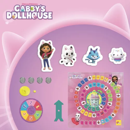 Gabby babaháza társasjáték pörgetővel