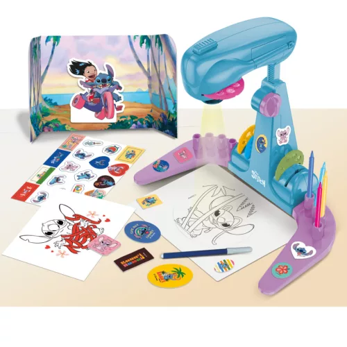 Stitch projektoros rajziskola kreatív rajzoló szett