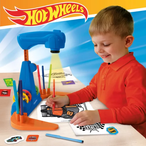 Hot Wheels projektoros rajziskola kreatív szett