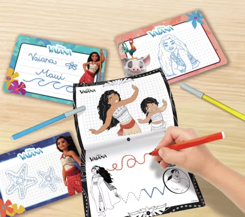 Vaiana rajziskola kreatív rajzoló és író szett