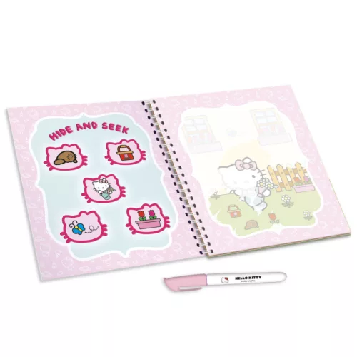 Hello Kitty varázs vízfestő könyv újrahasználható rajzokkal