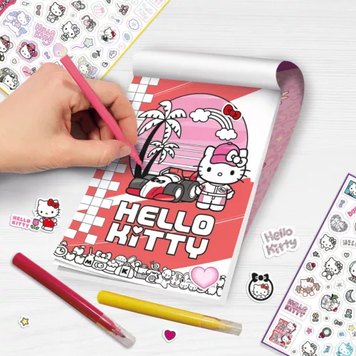 Hello Kitty matricás színező készlet gyerekeknek