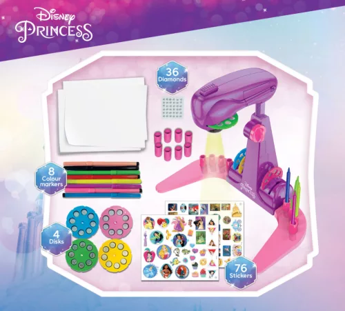 Disney hercegnők rajz projektor szett