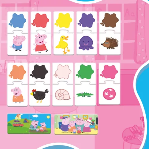 Peppa malac logikai mini puzzle játék 2 szettben