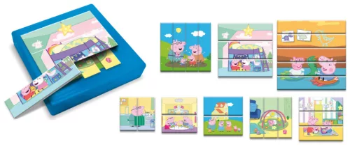 Peppa malac progresszív puzzle 8 kirakóval