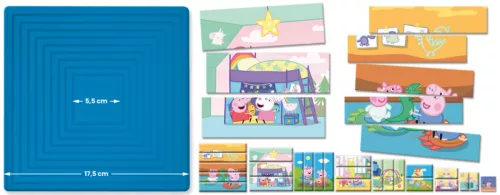 Peppa malac progresszív puzzle 8 kirakóval