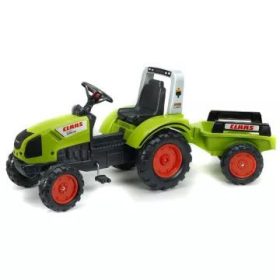 Falk: Claas pedálos traktor utánfutóval