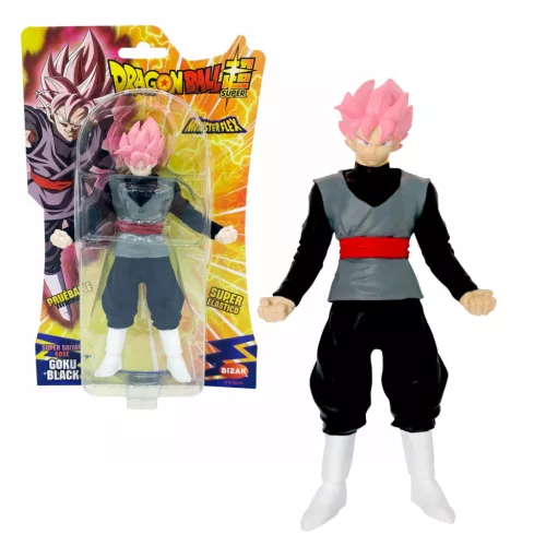 Monsterflex: Nyújtható Dragon Ball figura - Black Goku Pink Szuper Csillagharcos