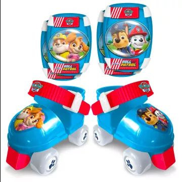 Stamp: Cipőre húzható görkorcsolya szett könyök- és térdvédővel - 23-27