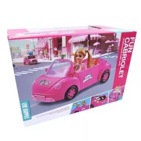 Kabrió autó babával - 4 db-os szett