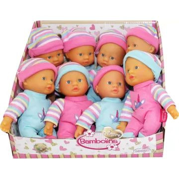 Bambolina: Amore puha játékbaba, 20 cm - többféle