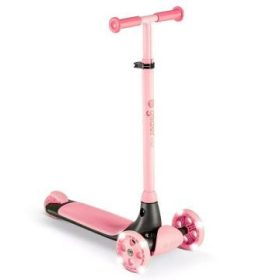   Yvolution: Glider Kiwi világító, háromkerekű roller - Pink