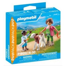 Playmobil: Farmer borjúval figura szett