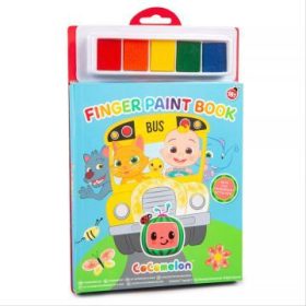 Cocomelon: Ujjfestő kifestőkönyv és festék készlet