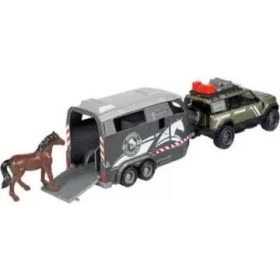   Majorette: Land Rover lószállító autó fény- és hanghatásokkal - 25 cm